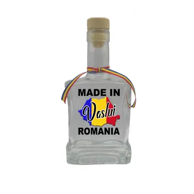 Made in vaslui romania, sticla cu mesaj plata, 500 ml, model divgs179 06 30